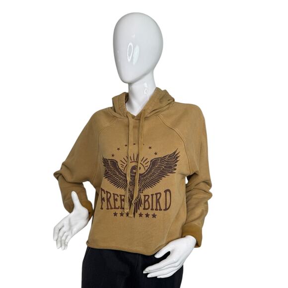 Free Bird Women's Tan Hoodie Sweater - Picture 2 of 3
